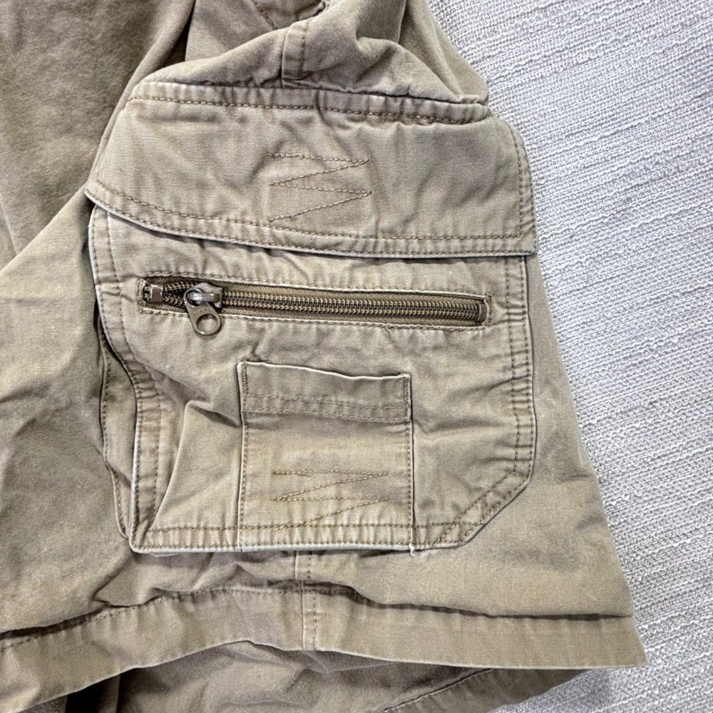 Columbia Mens Khaki Cotton Cargo Shorts 3XB Tan Hiking Utility‎ Outdoor - Picture 7 of 11
